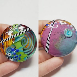 Artisan Bea Stoertz Handmade Lampwork Glass Bead, 1pc
