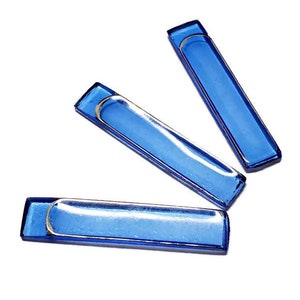 Vintage Czech Glass Rectangle Cabochon, 1pc