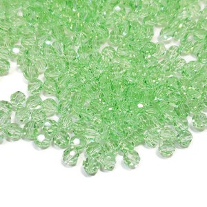 6mm Chrysolite Swarovski Crystal Article 5000 Round Crystal Beads, 12pcs