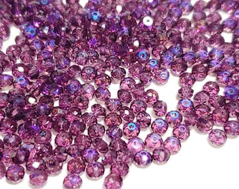 4mm Glacier Blue Amethyst Swarovski Crystal Briolette Beads Article 5040, 12pcs