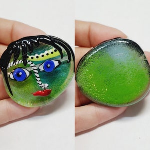Artisan Bea Stoertz Handmade Lampwork Glass Bead, 1pc