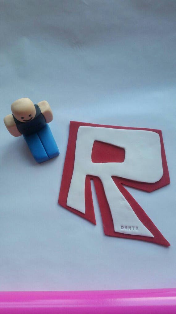 Roblox Fondant Cake Topper Etsy - dante roblox