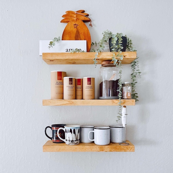 Shop Custom Wood Shelves Etsy