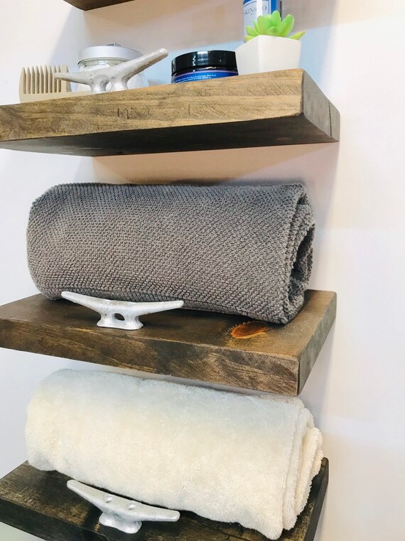 Coastal Decor Nautical Floating Shelves Beach Image 0