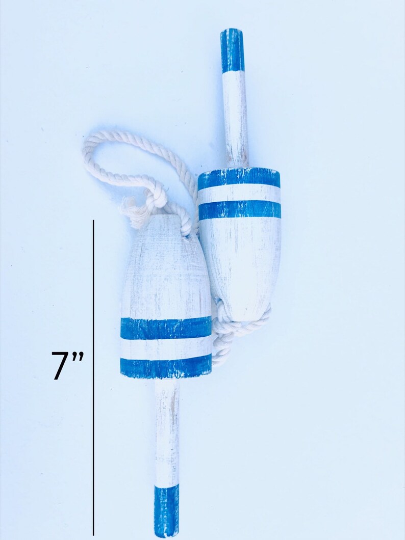 Mini Wooden Lobster Buoy 7 Nautical Decor Coastal Etsy