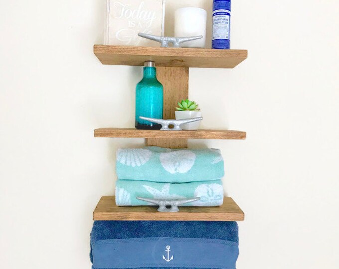 Nautical Wall Decor Bathroom Shelves Nautical Decor Etsy