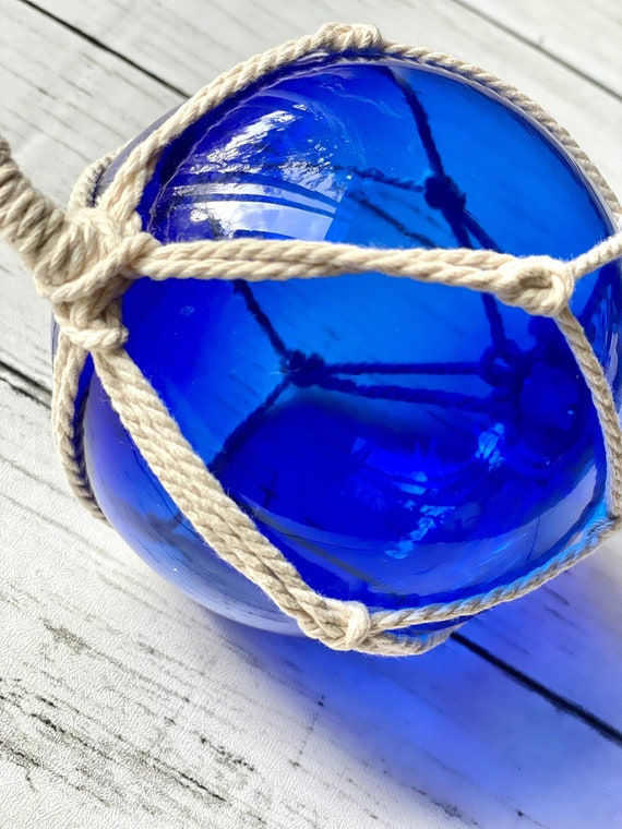 Nautical Glass Buoy 4 Glass Fishing Float Nautical Etsy