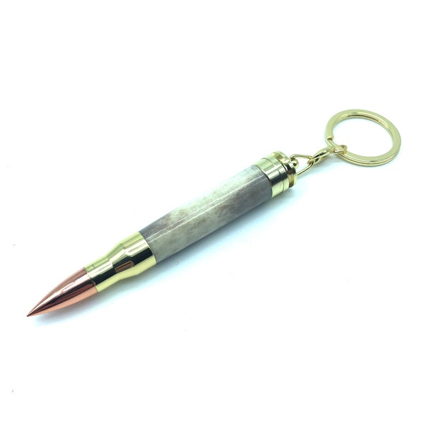 Artisan Magnum Bullet Key Ring - Secret Compartment - Toothpick holder