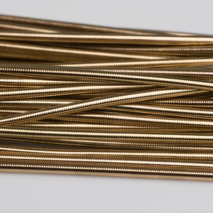 Flax French Wire Gimp Bullion Purl Wire 1mm for Goldwork Beadwork and Embroidery - 1 Metre (39 Inches)