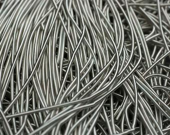 Matt Silver French Wire Gimp Bullion Wire Purl Wire 1mm - 1 Metre (39 Inches)