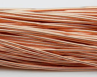 Copper French Wire Gimp Bullion Purl Wire 1mm  for Goldwork Beadwork and Embroidery - 1 Metre (39 Inches)