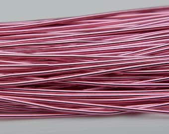 Rich Pink French Wire Gimp Bullion Purl Wire 1mm for Goldwork Beadwork and Embroidery - 1 Metre (39 Inches)