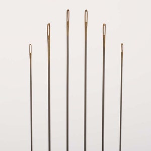 Gold Eye Beading Needles Set of 6 Premium Bead Hand Needles by Beaders Secret bild 2