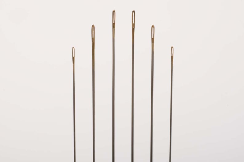 Gold Eye Beading Needles Set of 6 Premium Bead Hand Needles by Beaders Secret bild 2