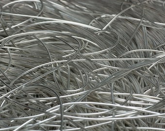 Bright Silver French Wire Gimp Bullion Wire Purl Wire 1mm - 1 Metre (39 Inches)