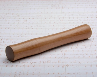 Leatherwood hand turned wood needle case