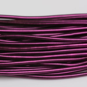 Aubergine French Wire Gimp Bullion Purl Wire 1mm  for Goldwork Beadwork and Embroidery - 1 Metre (39 Inches)