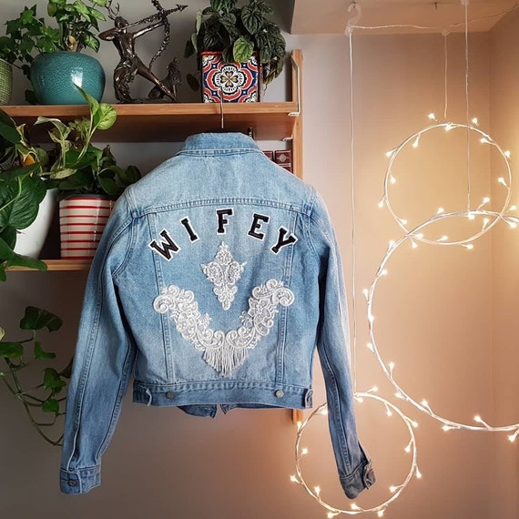 Wifey denim jacket uk cheap