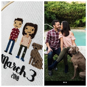 Custom Cross Stitch Family