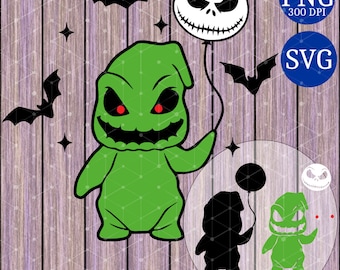 NBC Oogie & Balloon Jack SVG and PNG Digital Download Files halloween christmas nightmare cricut clipart