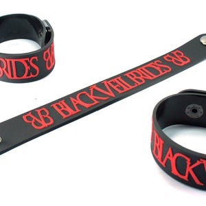 Black Veil Brides New! Rubber Bracelet Wristband Knives And Pens Bvb1Na