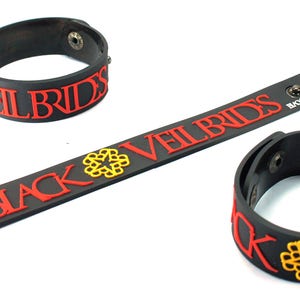 Black Veil Brides New! Rubber Bracelet Wristband Knives And Pens Bvb114Nb
