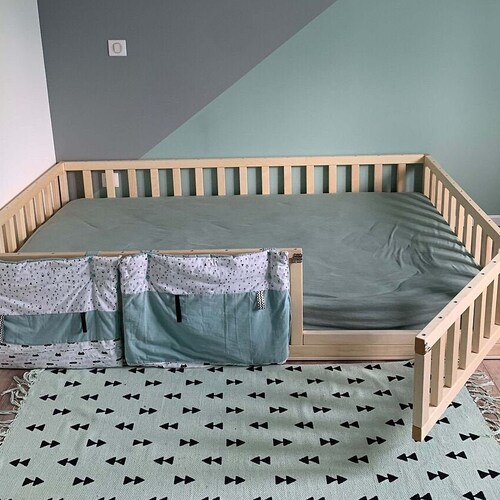 NEW Toddler Floor Bed With Slats Montessori Bed Floor Bed Etsy