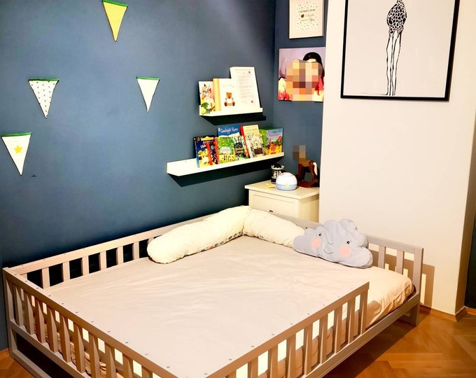 kids bed on the floor