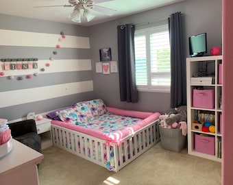 Https Home4dreams Com Painted Toddler Bed Nursery Crib Etsy