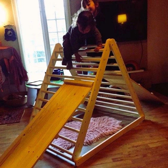 Climbing triangle, Baby climber, Climbing ladder for toddler, Pikler triangle, Step Triangle, Triangle with ramp