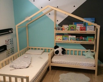Toddler house beds with slats! Montessori style bed!