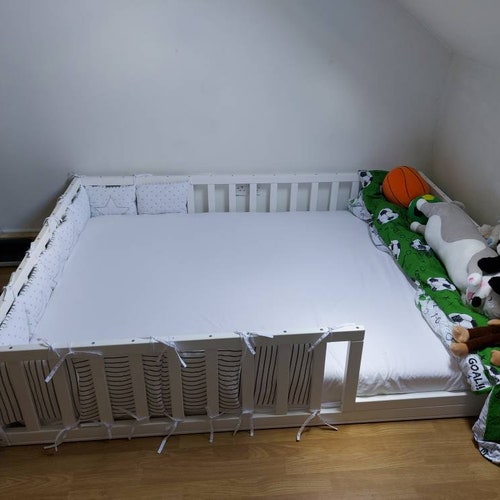 Montessori TODDLER FLOOR BED With Slats Baby Crib Durable Etsy