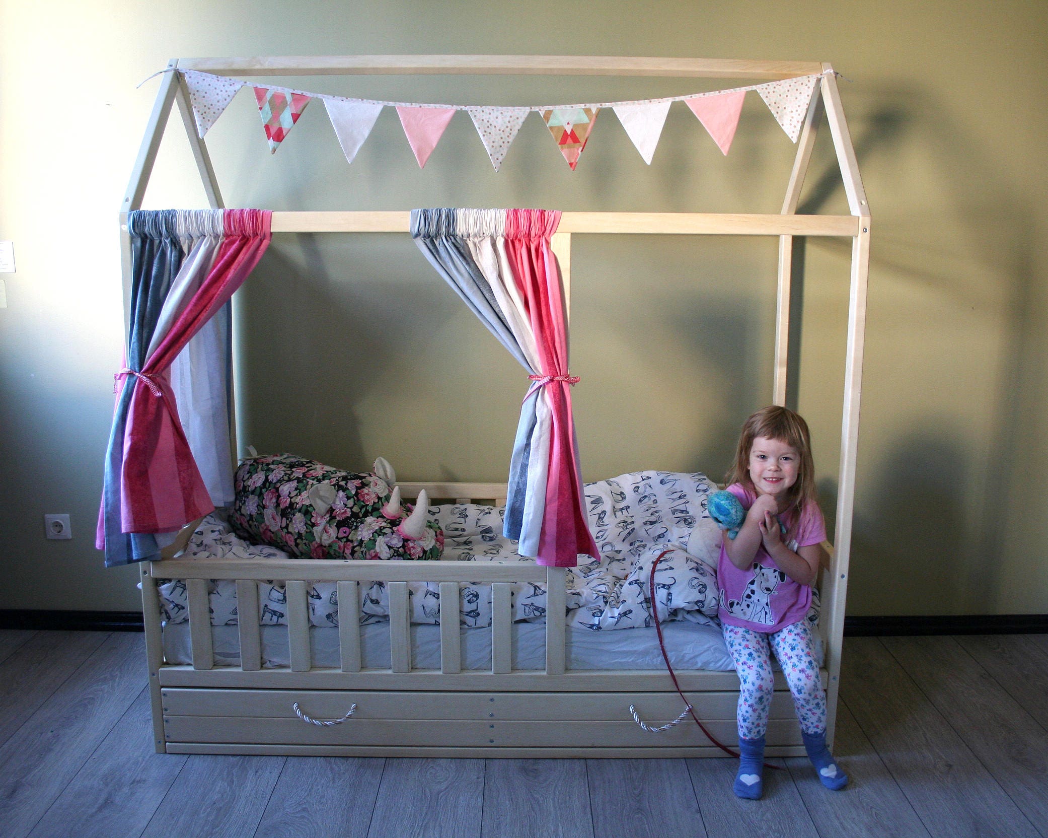 Toddler Bed Nursery Crib Children Bed Montessori Bed Kid Bed