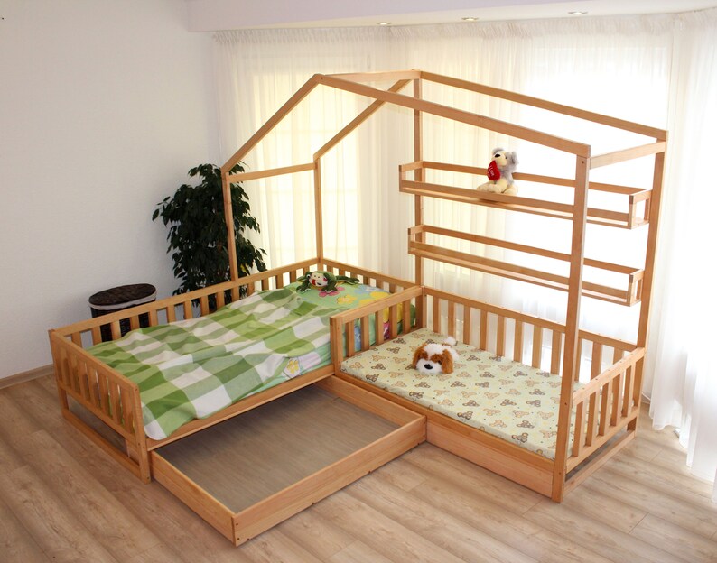 Toddler House Beds With Slats Montessori Style Bed Etsy Australia