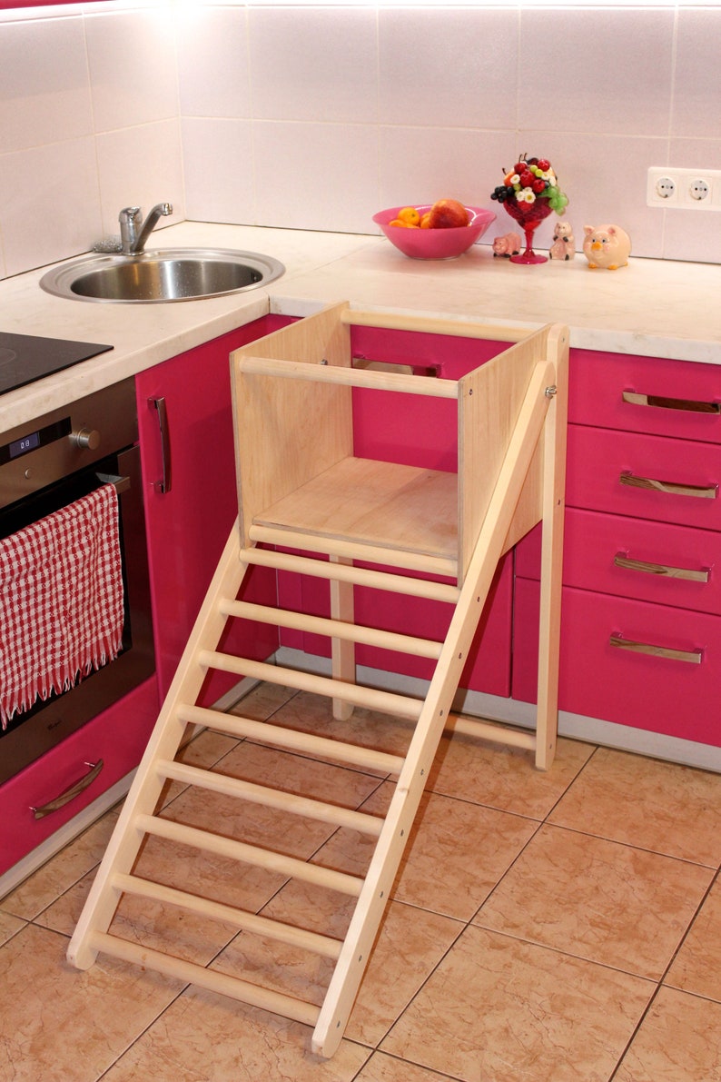 Kitchen Step Stool Ladder Stool Climbing Ladder for Toddler Etsy