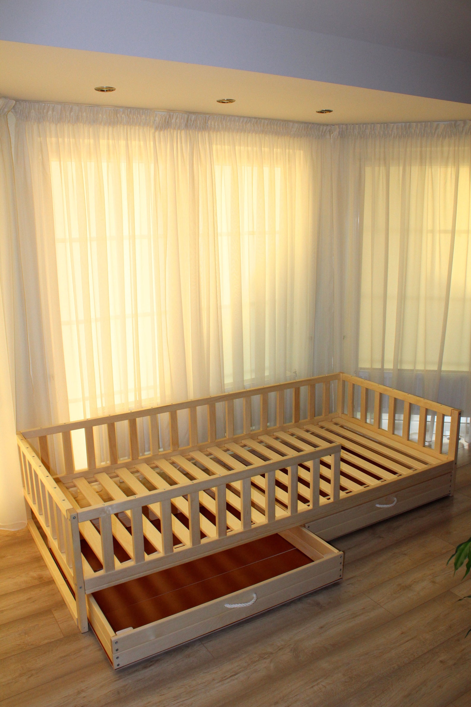Toddler Bed Children Bed Montessori Bed Kid Bed Wood Bed Etsy