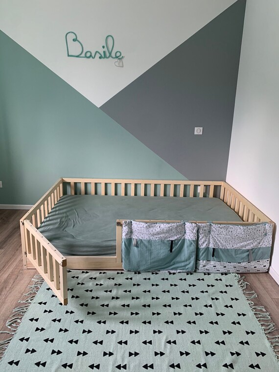 Aspen or Alder 80x60in with 4 rails 39in and slats