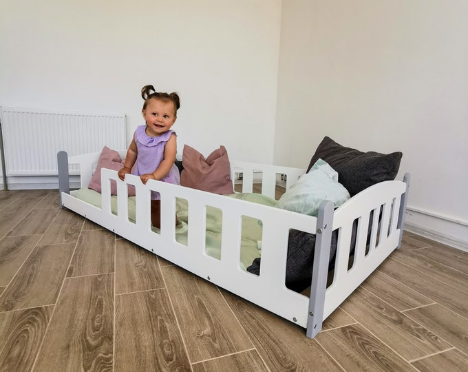Toddler bed with slats, Montessori bed, Floor Bed, www.home4dreams.com