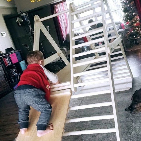 The gym for toddlers, Step Triangle, Climbing ladder for toddler, Climbing triangle for toddlers, Triangle with ramp, Toddler gym