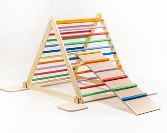 NEW Climbing triangle 120 with legs in Forest Dream Color, Climbing Frame, Triangle d'escalade, Step Triangle, Kletterdreieck