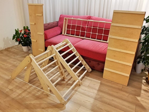Pikler triangle, Step Triangle, Climbing ladder for toddler, Climbing triangle for toddlers , Triangle with ramp