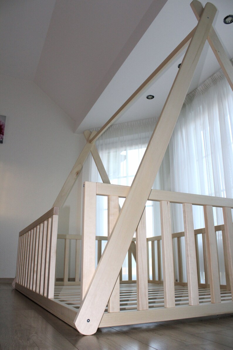 Teepee toddler house bed Montessori floor bed kid bed Etsy