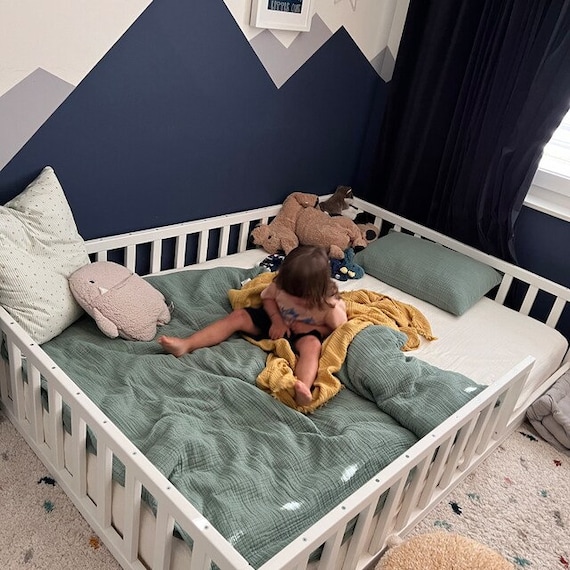 Cama de suelo para niños pequeños, cama Montessori, cama de suelo, cama de  suelo montessori, niño y bebé, bodenbett, cama para niños, hausbett,  www.home4dreams.com -  México