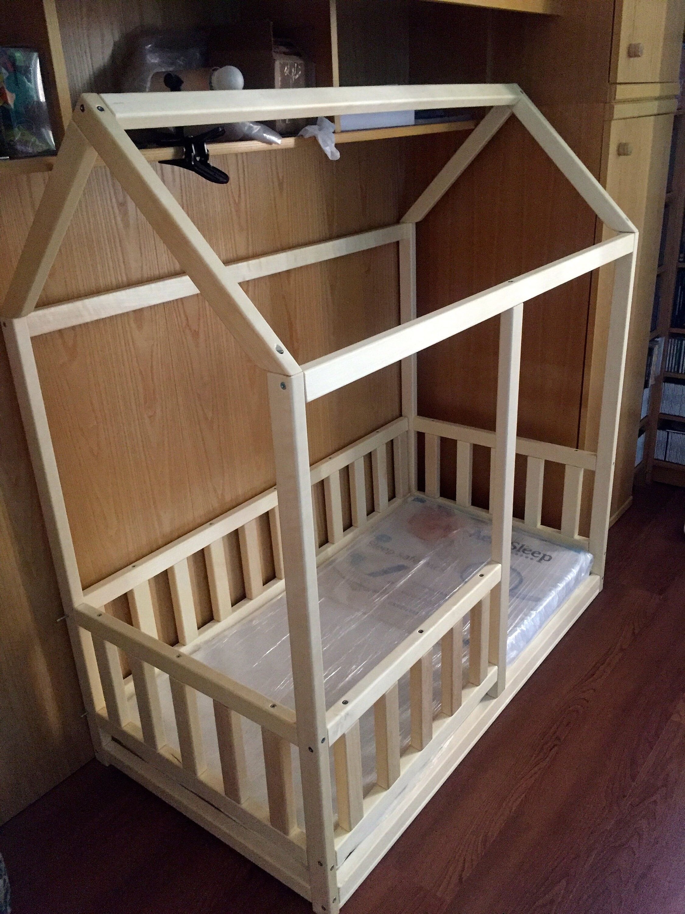 Toddler House Bed Painted With Eco Wax. Montessori Style Bed Etsy