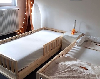 Toddler bed , children bed, Montessori bed, kid bed, wood bed, children home, waldorf toy,  kids bedroom, floor bed