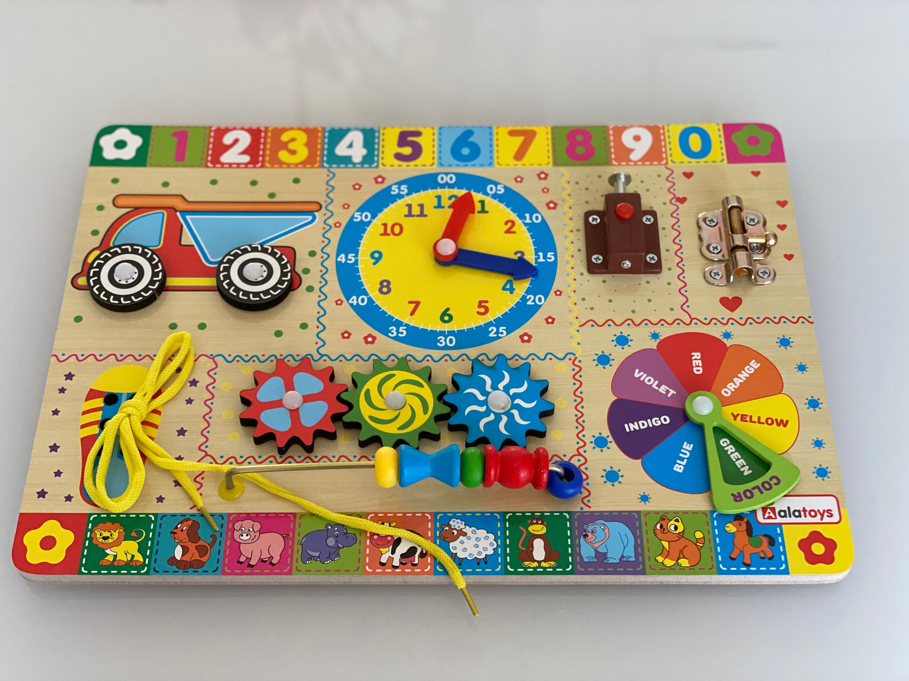 Busy Board Montessori Toy – 9 Months Blessed