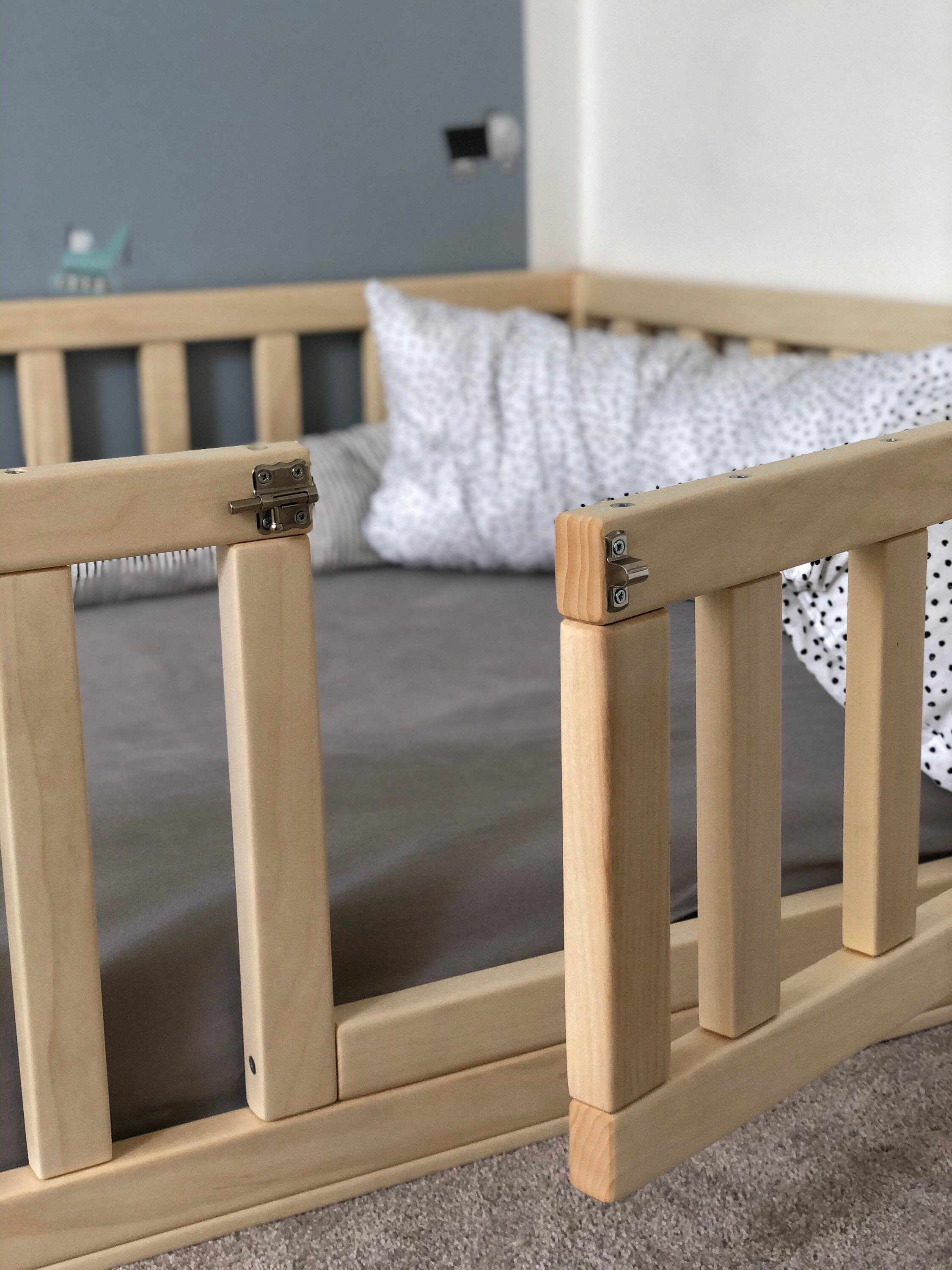 thumbnail: HomeForDreams Montessori Vloerbed - 190x90cm, Met Lattenbodem En Deur, Voor Peuters