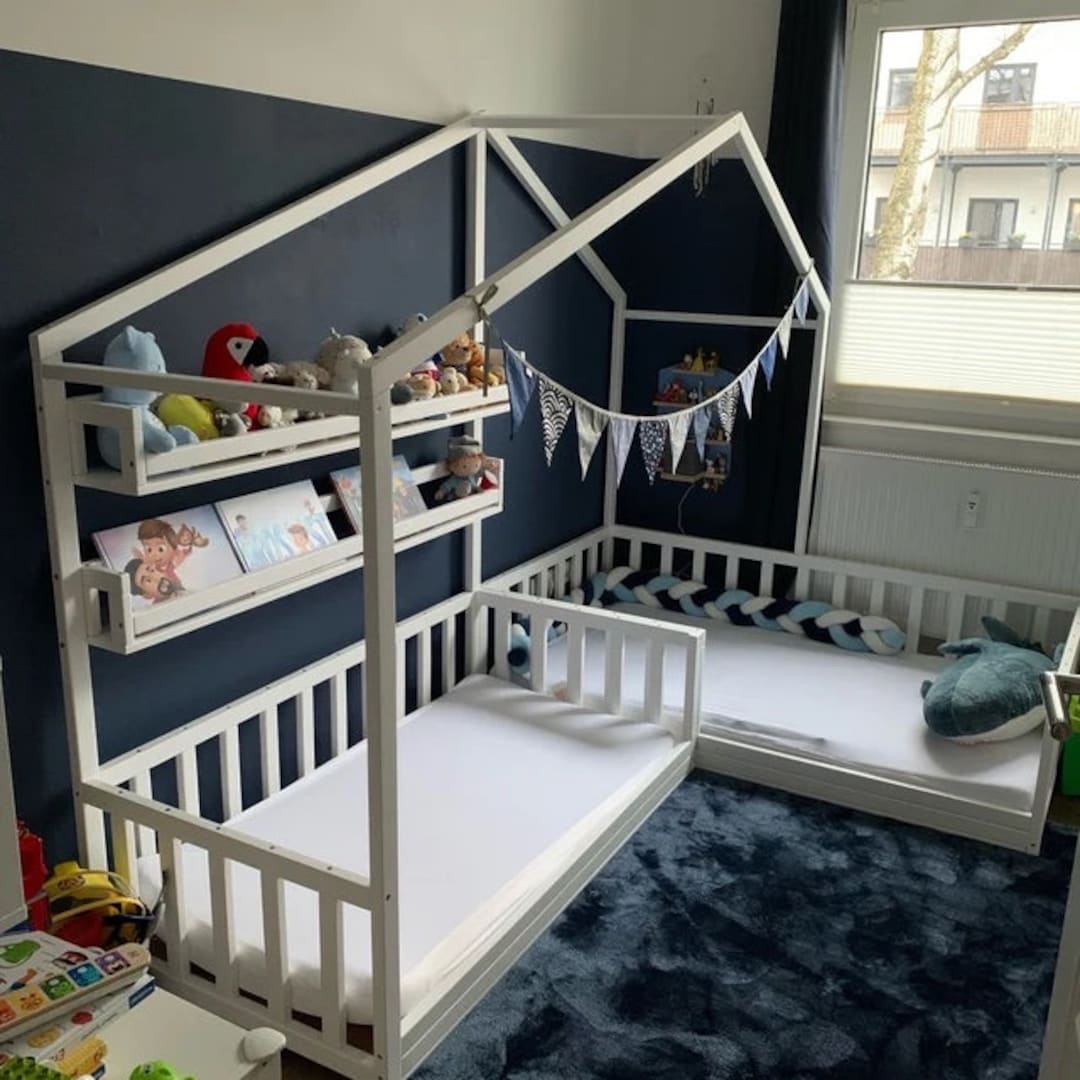 Toddler House Beds With Slats Floor Bed,montessori Style Bed, Etsy