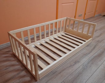 NEW! Toddler bed with slats , Montessori bed, floor bed, www.home4dreams.com