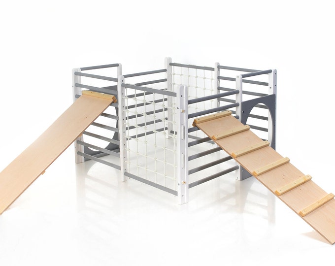 H 31,5 in / 80 cm Square gym for toddlers, Climbing frame for toddlers, Toddler gym, Climbing frame,  www.home4dreams.com